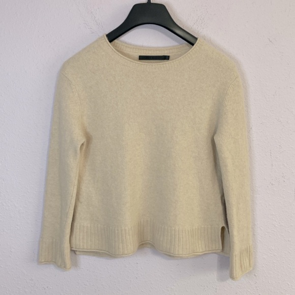 Jenni Kayne Women Oatmeal Will and Cashmere Blend Sweater Size M - Picture 2 of 8